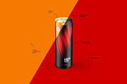 Sleek 355ml Aluminium Can Mockup, a Packaging Mockup by easymock (Thumbnail 4 of 12)