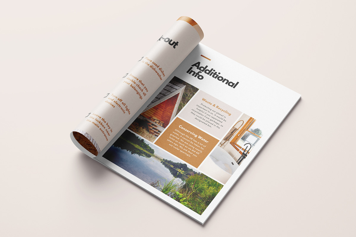 Airbnb Welcome Book & Signs Template, a Brochure Template by RWstudio (Photo 8 of 10)