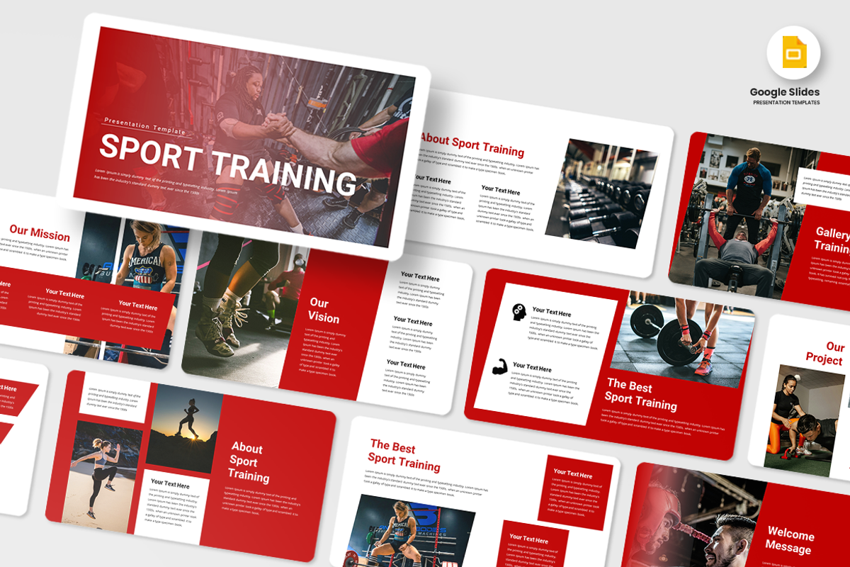 Sport Training - Google Slides, a Presentation Template by QR Design Studio (Photo 1 of 3)