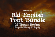 Old English Font Bundle - 25 Fonts!, a Blackletter Font by HipFonts (Thumbnail 1 of 11)