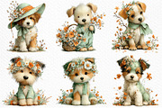 Whimsical Spring Dogs Clipart, an Illustration by Craft Nest (Thumbnail 5 of 11)