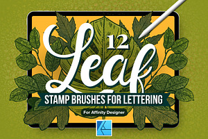 12 Leaf Affinity Stamp Brushes