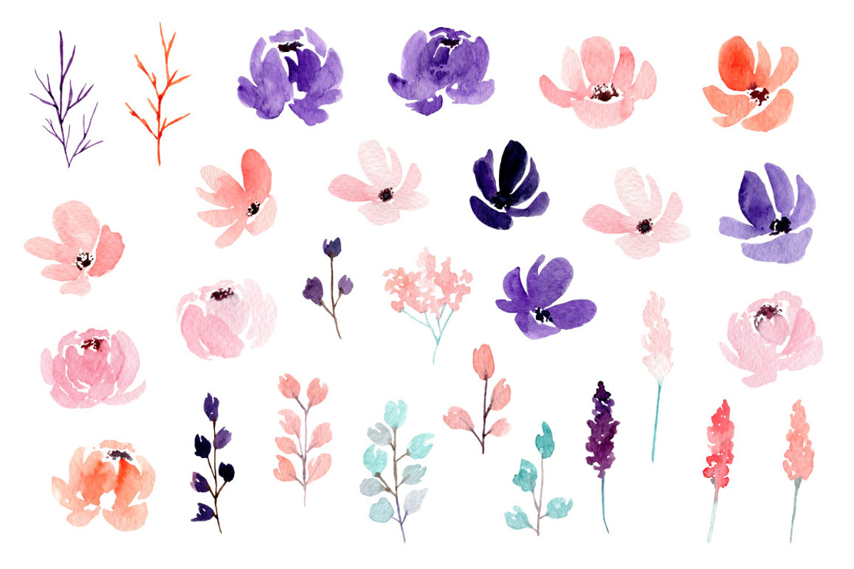 Summer Breeze - Watercolor flowers, an Illustration by MariePierLaf (Photo 2 of 5)