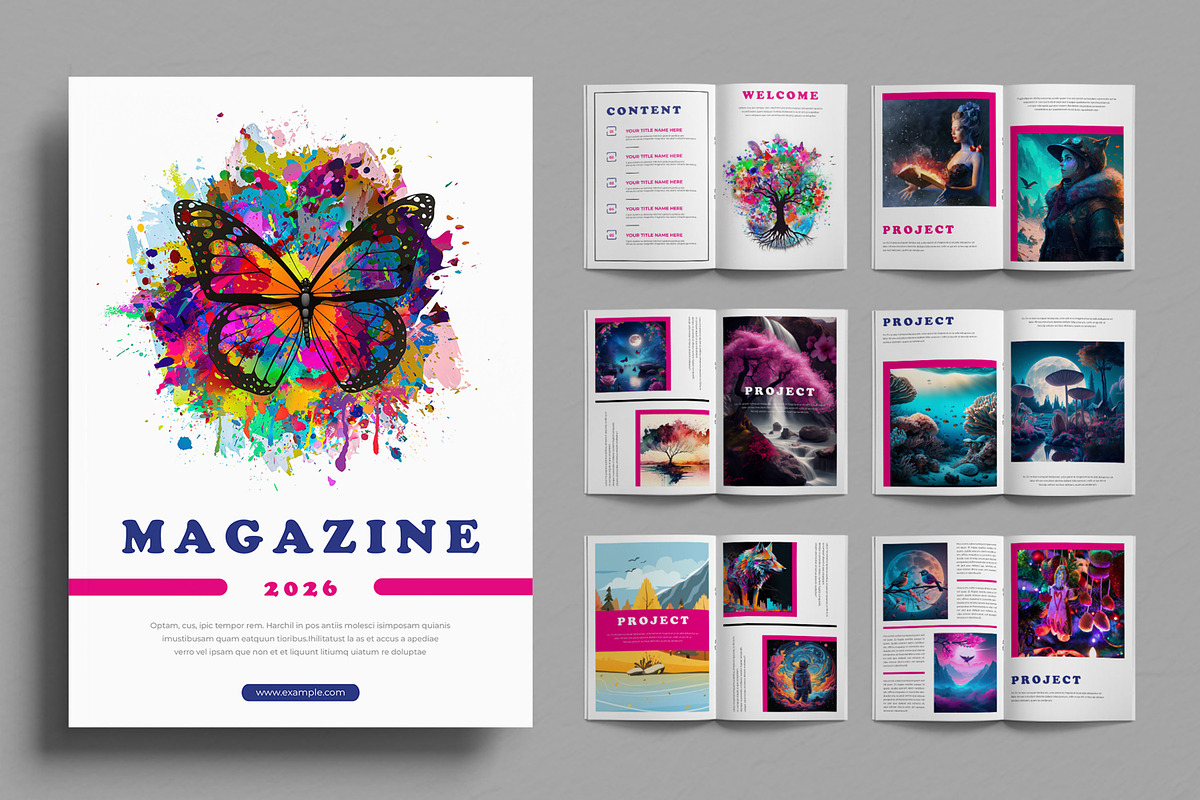 Magazine Template Layout, a Magazine Template by ContestDesign (Photo 1 of 3)