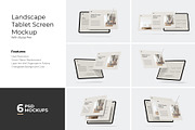 Landscape Tablet Screen Mockup, an iPad Mockup by Rizky Audymas (Thumbnail 1 of 9)