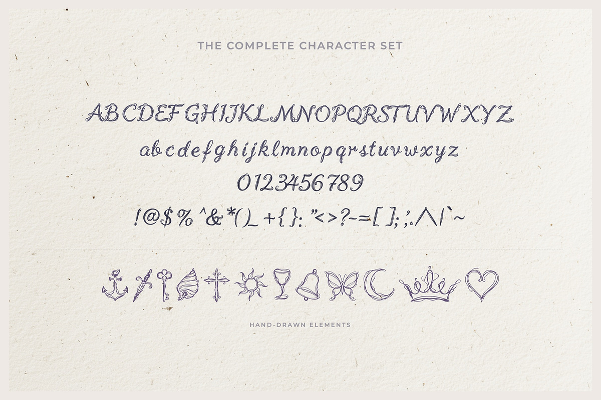 Unveiled Diary Decorative Font, a Handwritten Font by Graphic Spirit (Photo 2 of 8)
