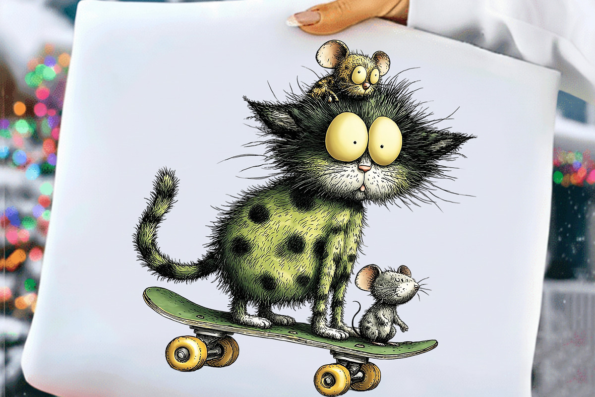 Quirky Cats Friendship Clipart, an Illustration by Craft Nest (Photo 6 of 10)