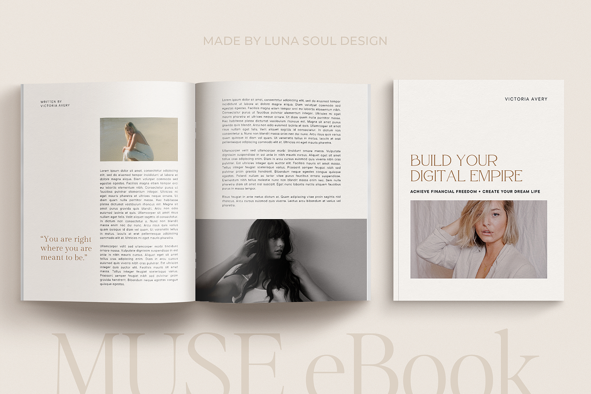 MUSE Course eBook Template | Canva, a Magazine Template by Luna Soul Design (Photo 1 of 8)