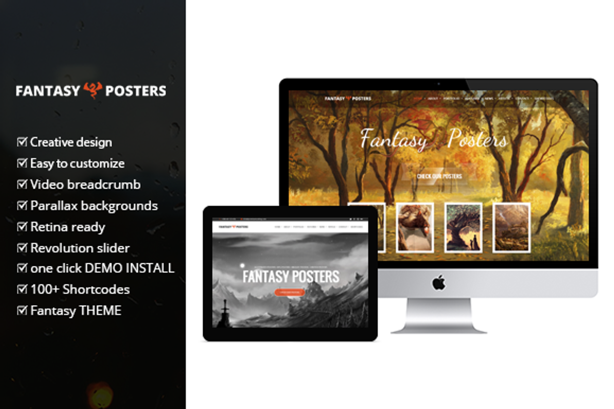 Fantasy Posters - Wordpress Theme, a WordPress Template by PremiumCoding (Photo 1 of 5)