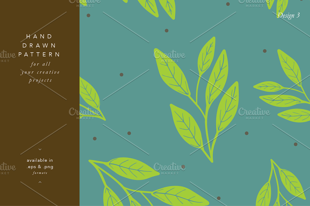 Leaf vector-pattern design, a Pattern Graphic by Rejoice Creative Assets (Photo 4 of 5)