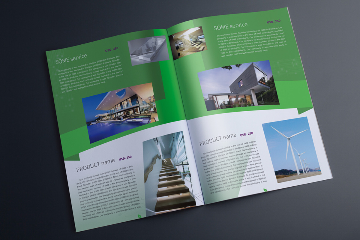 Indesign Multipurpose Green Catalog, a Brochure Template by RudanStudio (Photo 5 of 13)