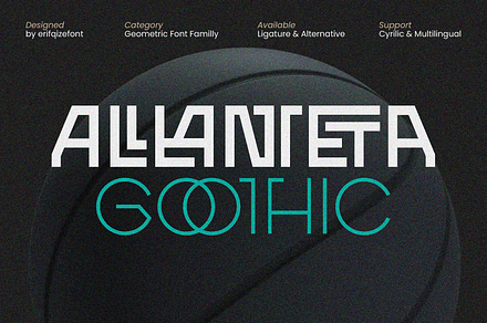 ERF Alanteta Gothic Geometric Font