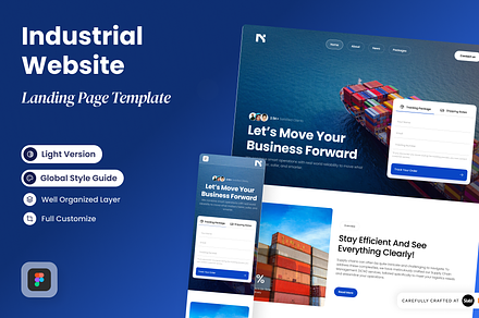 Nexxa - Industrial Website, a Landing Page Template by SLAB! Design