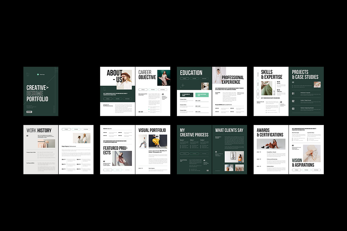Resume | Portfolio Brochure Template, a Brochure Template by StyleArt (Photo 10 of 10)