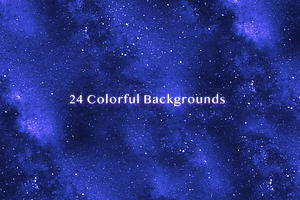 Seamless Galaxy Colorful Backgrounds