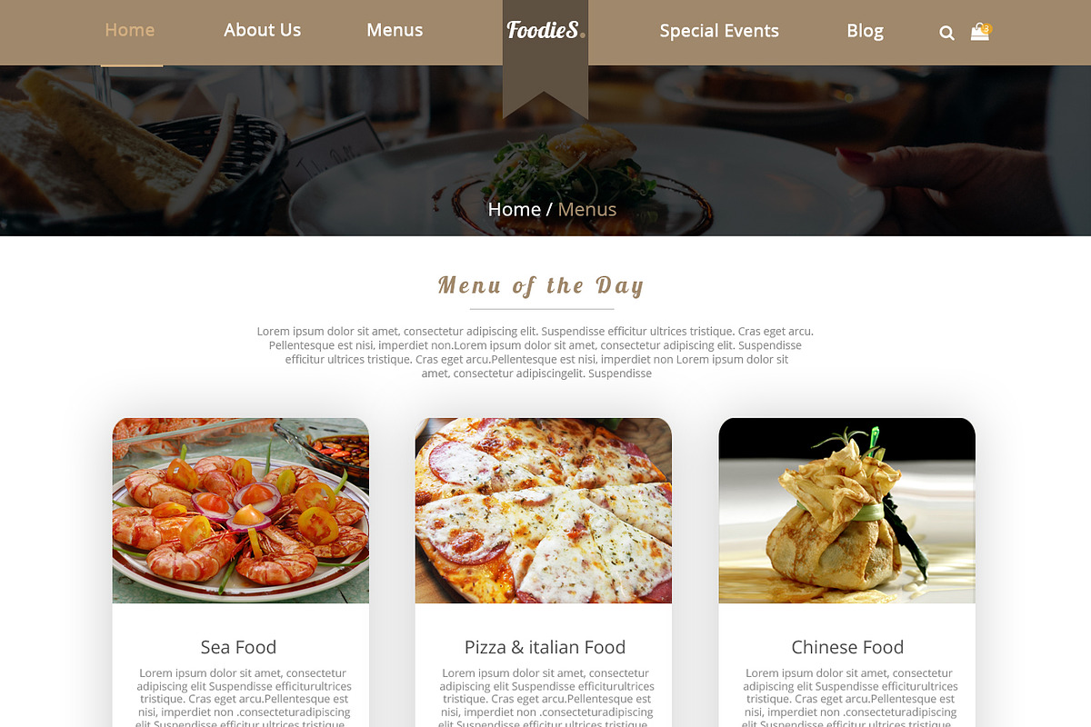 Foodies-Food&Restaurant PSD Template, a Websites & App Template by temRam (Photo 13 of 33)