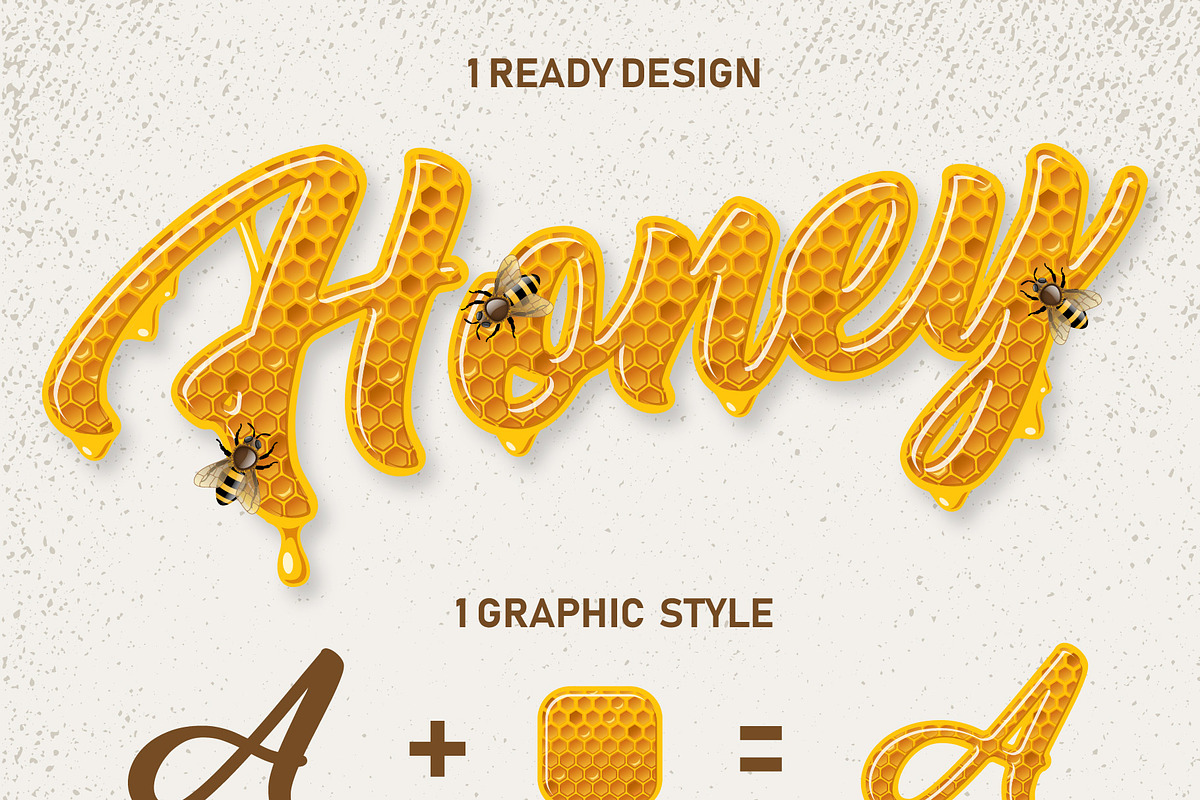 Honey Graphic Style preview 2