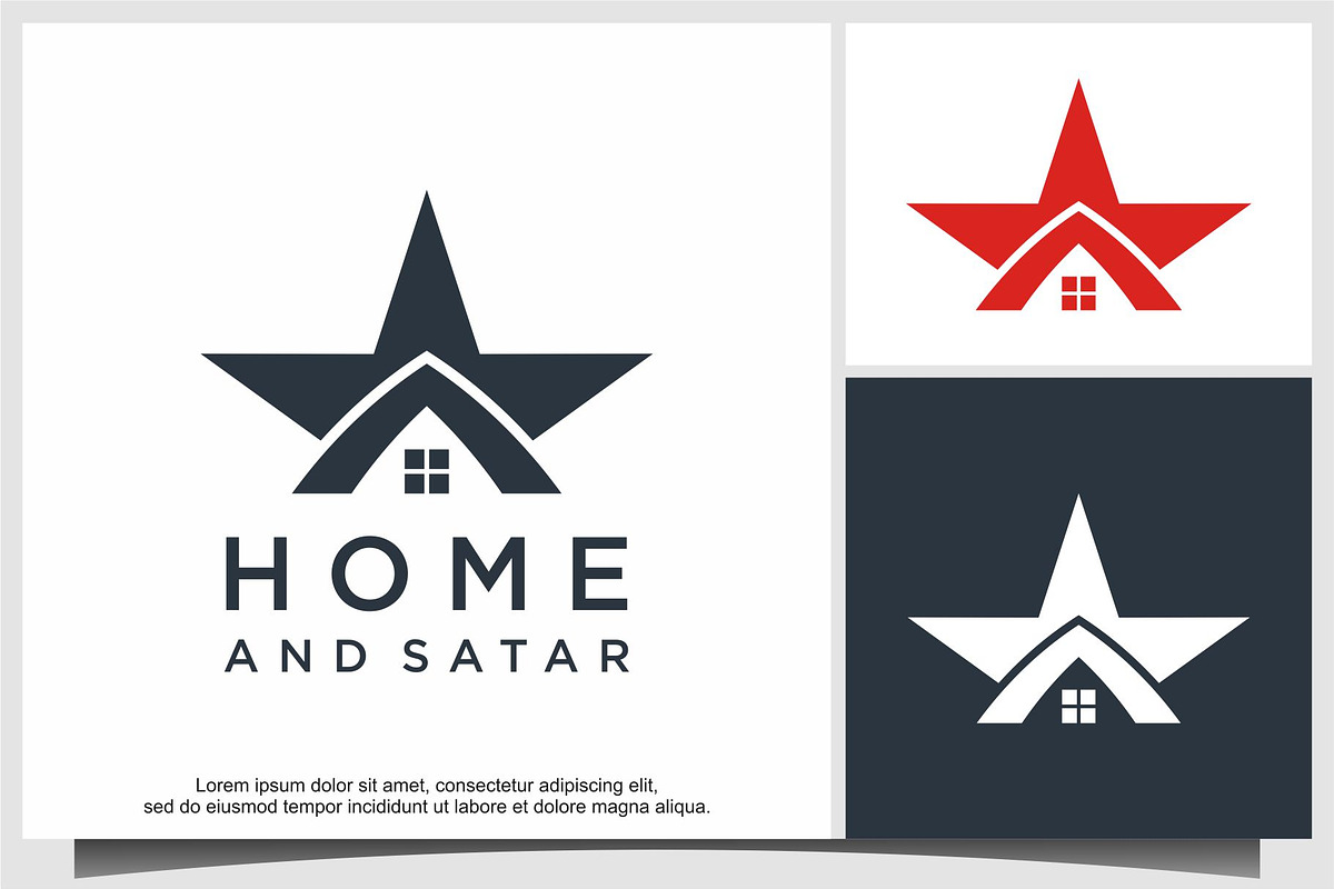Star and House logo, a Branding & Logo Template by ebinta99