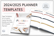 Planner Templates Canva - Blush, a Stationery Template by Lady Boss Studio (Thumbnail 1 of 8)