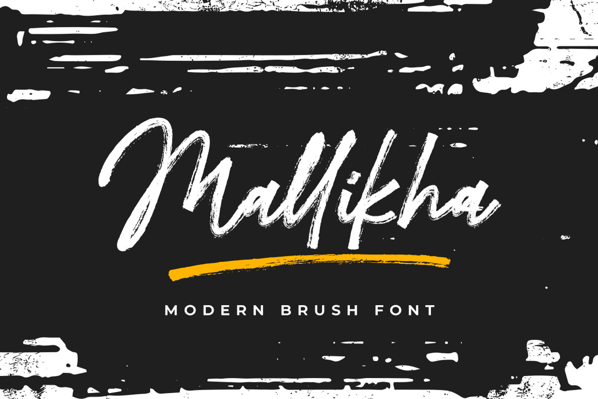 Mallikha Brush, a Handwritten Font by Gatype (Photo 1 of 7)