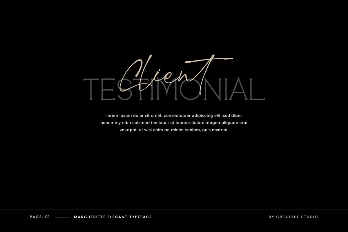 Margheritte Modern Script, a Script Font by Creatype Studio (Photo 2 of 9)