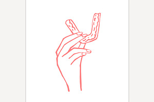 Orthodontic silicone trainer., an Outline Icon by Anna's Shop
