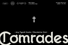 Comrades Blackletter Font