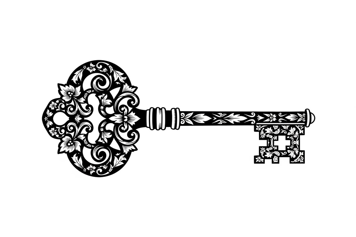 Ornamental Vintage Key SVG Bundle, an Illustration by Gaye Art (Photo 5 of 31)