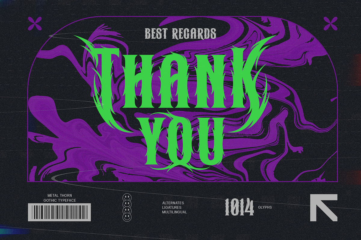 Metal Thorn Typeface, a Blackletter Font by alit design (Photo 20 of 20)
