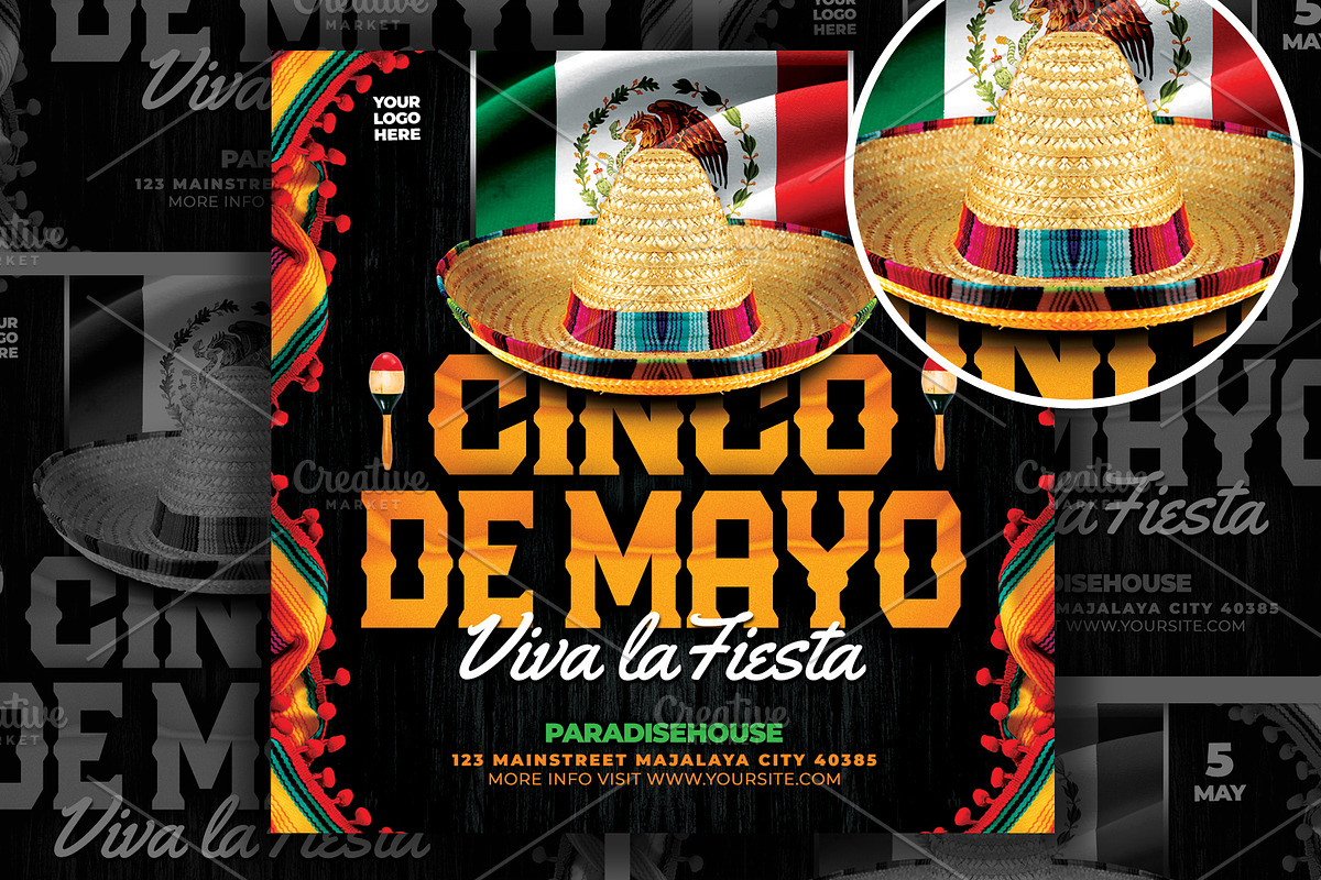 Cinco De Mayo Flyer, a Flyer Template by AyumaDesign (Photo 2 of 3)