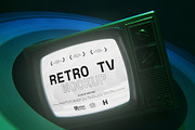 Cosmic Retro TV Screen Mockup, an Advertising Mockup by herutage (Thumbnail 2 of 4)