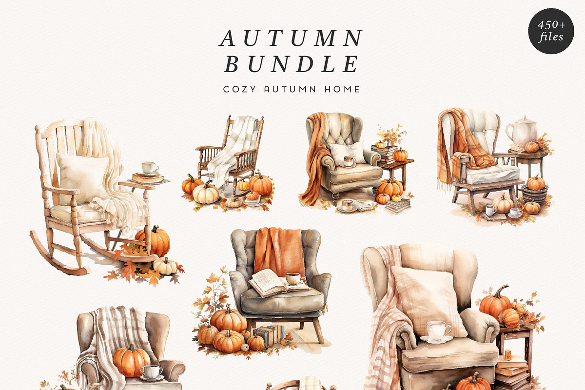 Autumn Bundle, a Decorative Illustration by PeDe Designs (Photo 5 of 9)