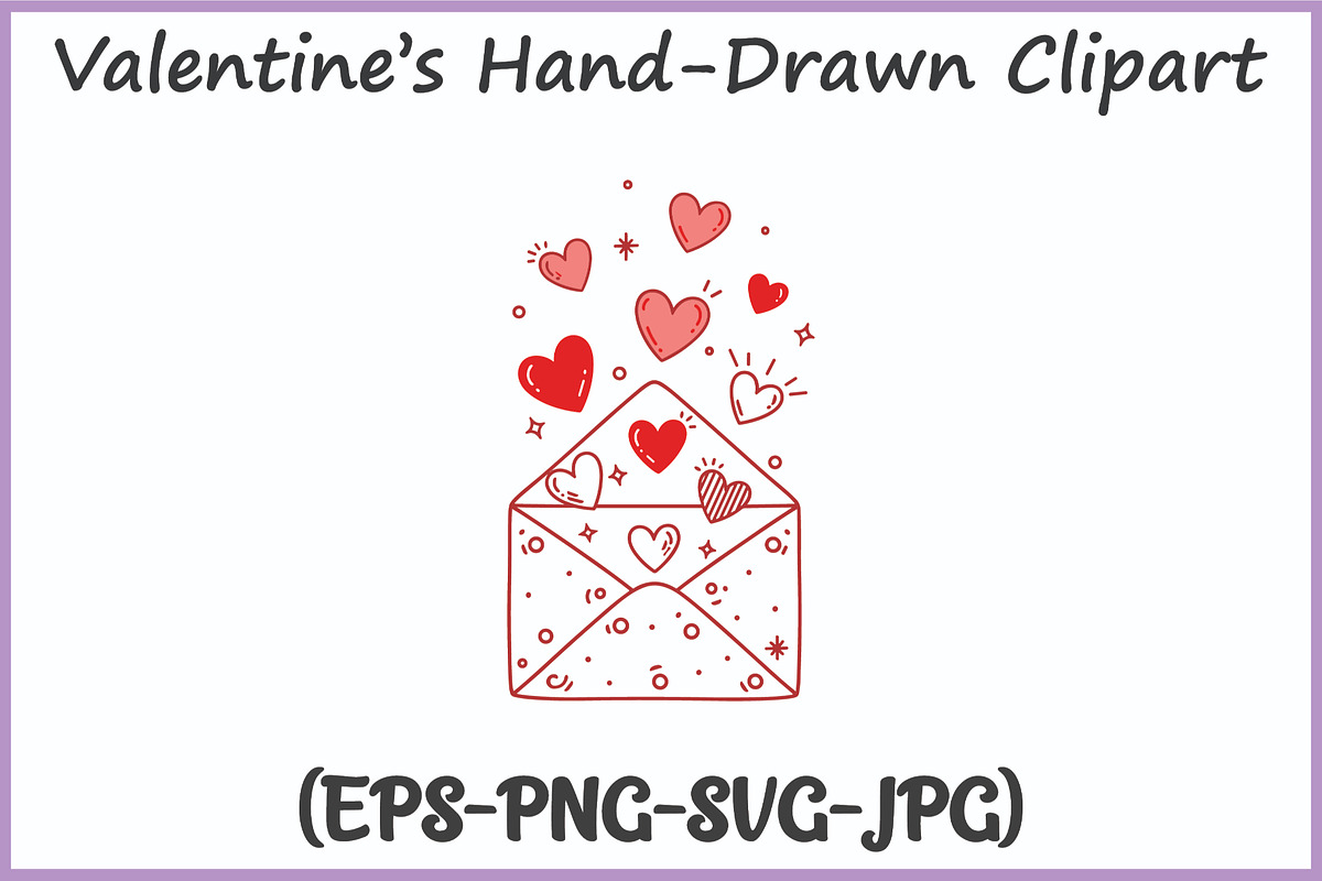 Whimsical Hand-Drawn Valentine SVG, a Seasonal Illustration by Gfx Expert Team (Photo 11 of 15)