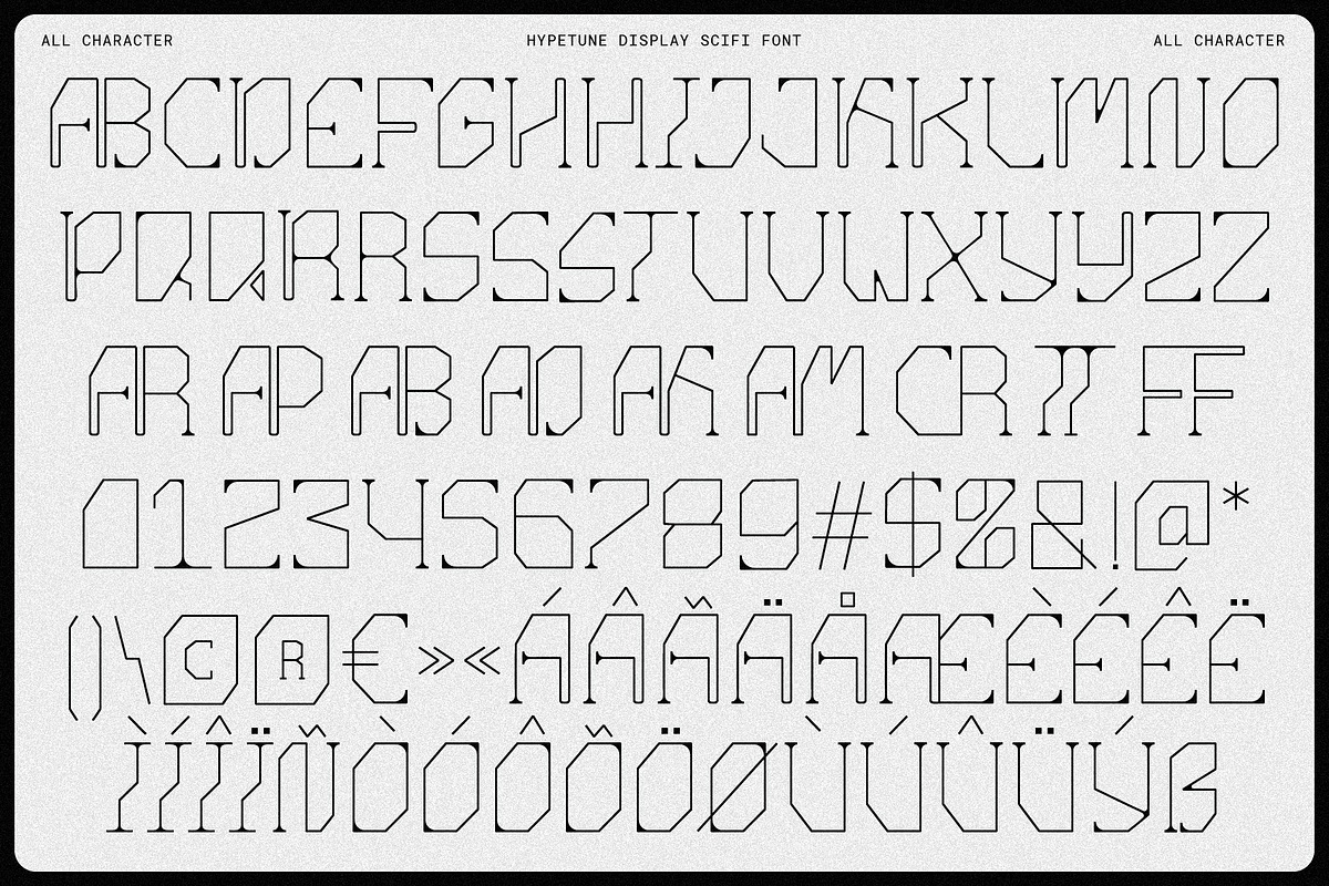 Hypetune - Sleek Futuristic Font, a Serif Font by Invasi Studio (Photo 10 of 10)
