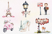 Parisian Just Married Clipart, an Illustration by CreationArt (Thumbnail 8 of 9)
