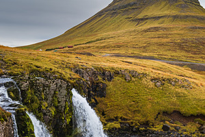 Famous picturesque Kirkjufell mountain and Kirkjufellsfoss water, a Nature Photo by YuriyB