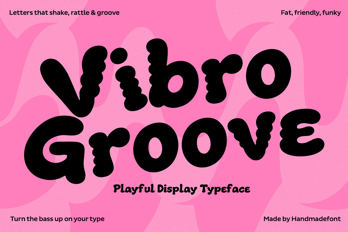 Vibro Groove Font, a Sans Serif Font by Handmadefont (Photo 1 of 17)