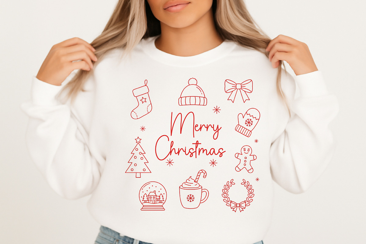 Merry Christmas PNG, an Illustration by Libby Wishes (Photo 3 of 6)