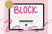Procreate Block Lettering Brushes, a Brush Add-On by My Fancy Design Shop (Thumbnail 1 of 10)