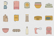 Kitchen & Cooking Icon Set, an Icon by NatalieArtShop (Thumbnail 4 of 15)
