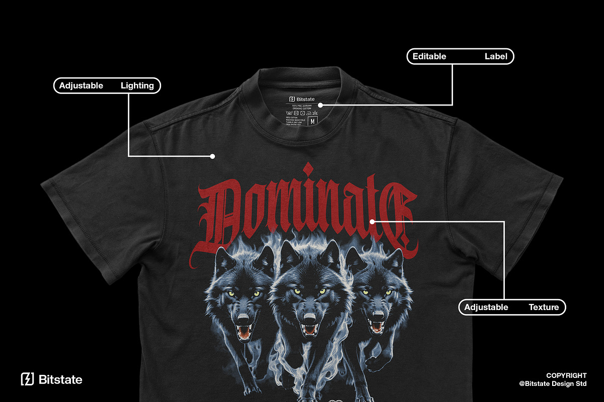 Boxy T-Shirt Mockup, a Shirt Mockup by Bitstate Design (Photo 3 of 4)