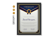 460. Modern Certificate Template, a Stationery Template by CreativeRezwan (Thumbnail 3 of 3)
