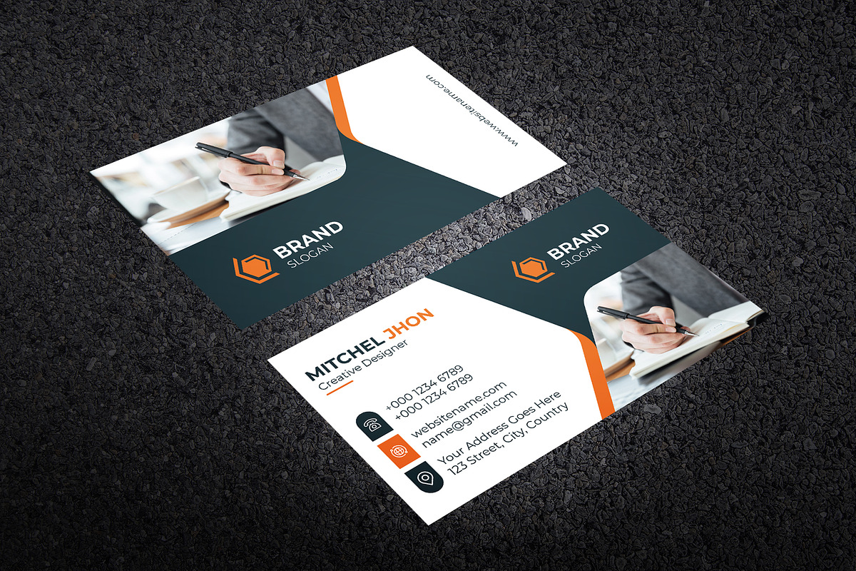 Corporate business Card Template, a Business Card Template by GFXCity (Photo 3 of 4)
