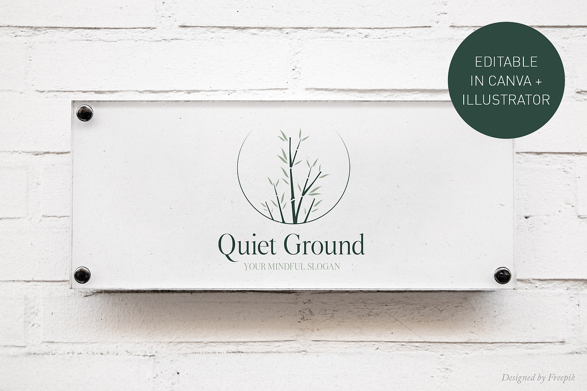 Bamboo Logo Template | Canva & AI preview 2
