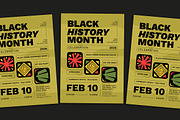 Black History Month Event Flyer, a Flyer Template by Gumico Studio. (Thumbnail 1 of 3)