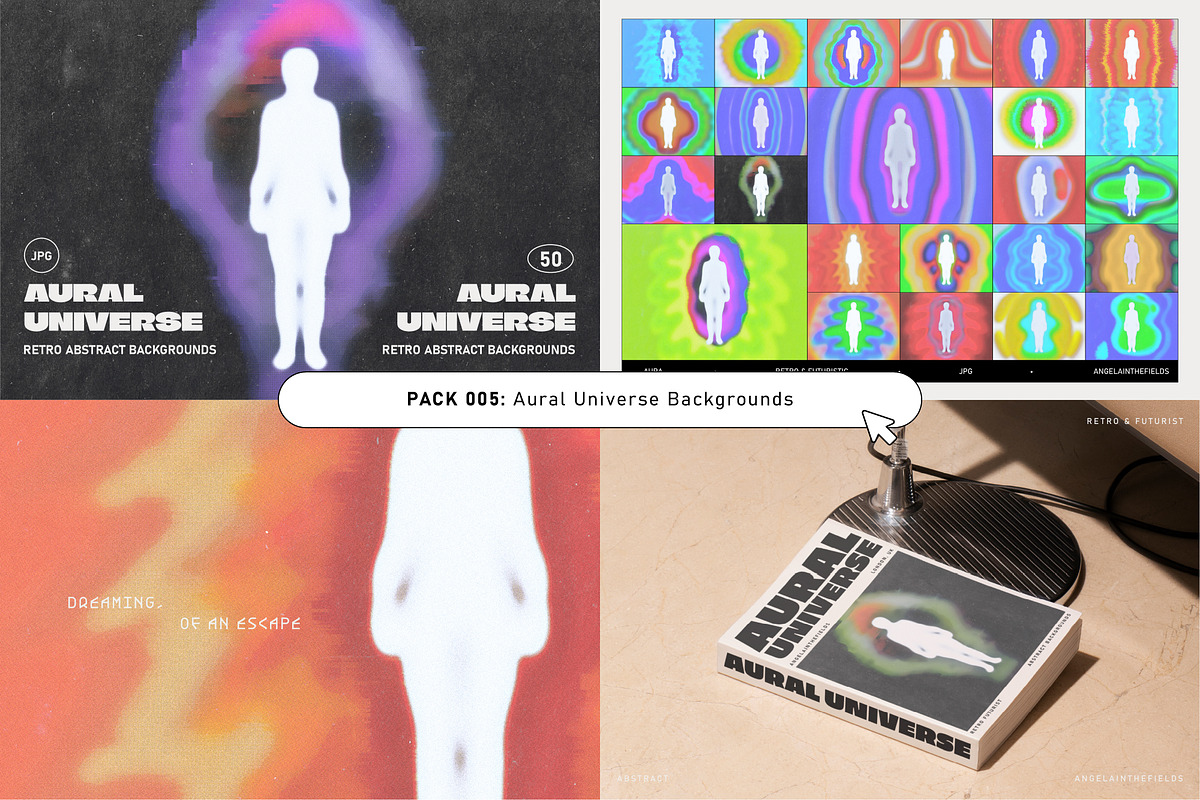 Retro Futurist Bundle 80% OFF, a Texture Graphic by angelainthefields (Photo 9 of 25)