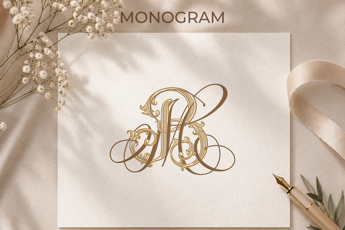 MB BM Wedding Monogram Logo, a Branding & Logo Template by LogoAV (Photo 5 of 6)