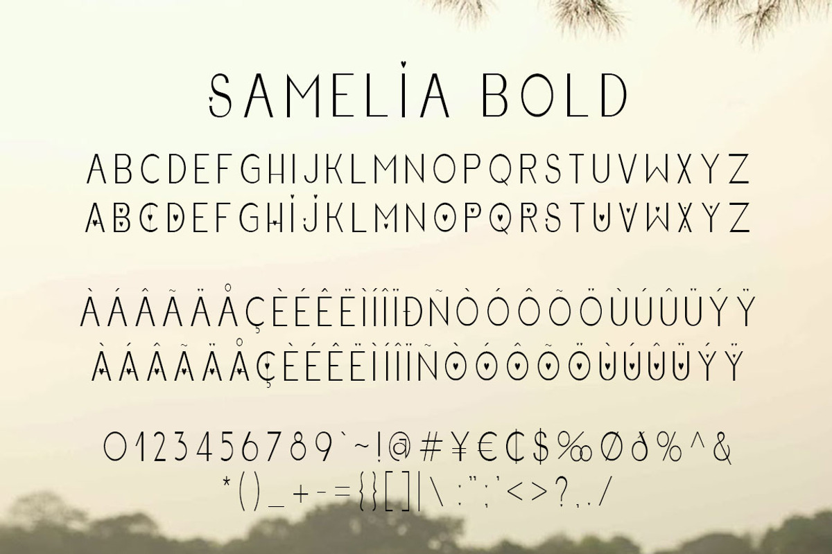Samelia Family Font preview 8