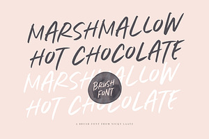 Marshmallow Hot Chocolate, a Font by Nicky Laatz