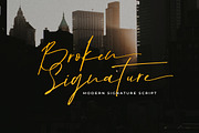 Broken Signature, a Handwritten Font by Beautypes (Thumbnail 1 of 7)